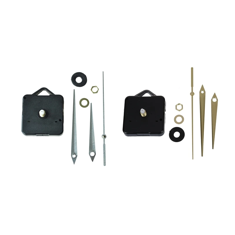Quartz Clock Movement Mechanism Repair Parts Kit with Replacement 3 mm Clockwork Accessories/ Hands Black | - Цена: 