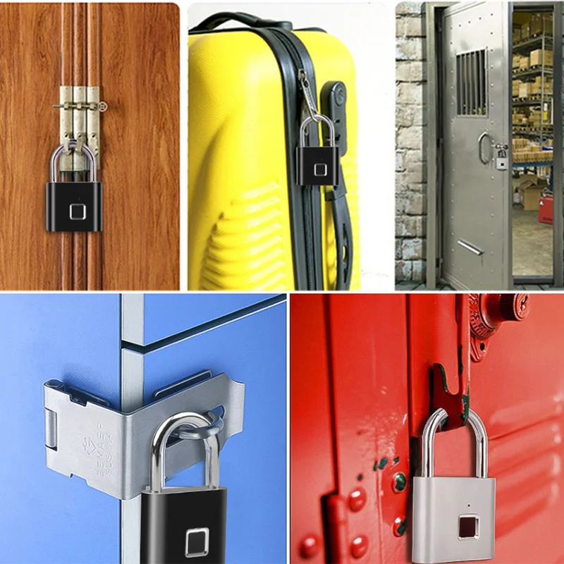 Xiaomi Youpin Умный Замок с отпечатком пальца без ключа USB Перезаряжаемый замок универсальный портативный Быстрый Разблокировка для сумки/шкафа/двери
