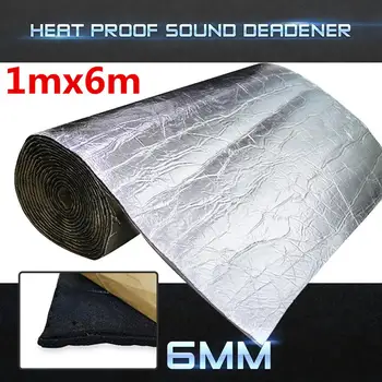 

Car Sound Deadener Noise Control Heat Proofing Shield Insulation Mat 6mm Car Accessories Autos Car Noise Foam Absorbing 6Mx1M