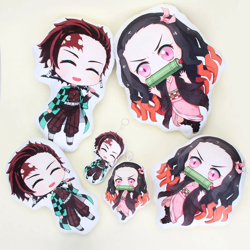 18 см/32 см/45 см аниме Demon Slayer плюшевая кукла Kimetsu no Yaiba Tomioka Giyuu Kamado Tanjirou Nezuko плюшевый кулон в форме куклы игрушка