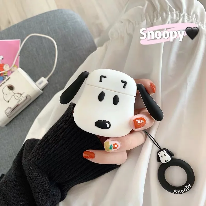 Капа для Apple AirPods 2 наушники Мягкий ТПУ чехол для Apple Air Pods 1 Милый Мультфильм клубника авокадо персик чехол с крючками - Цвет: 05