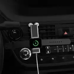Алюминий 2in1 USB зарядка зарядное устройство док-станция подставка держатель для Airpods 1/2 для наручных часов Apple Watch серии 1/2/3/4 95AF