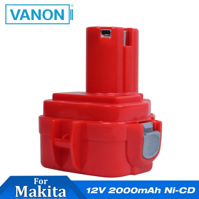 VANON для Makita 12 в 3000 мАч никель-металл-гидридный аккумулятор, электроинструмент, батарея для Mak Drill PA12 1220 1222 1235 1233S 1233SB - Цвет: 1 piece