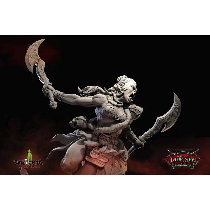 [Loong Way Miniatures] Большой ребенок Creatives Shadashi the Raider 75 мм
