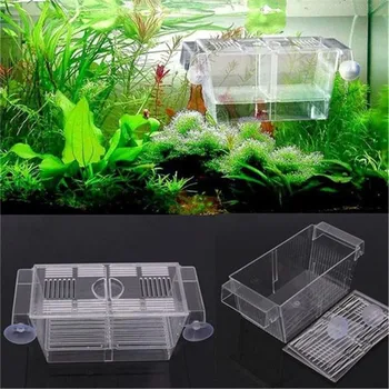 

Transparent Plastic Fish Tank Small Fish Fry Isolation Box Hatch Box Incubator Aquarium Incubator Home Fish Tank Breeding Box