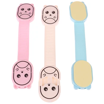 

1pc Cute Baby Cartoon Safety Drawer Lock Child Security Protector Window Closet Protection For Lock For Refrigerator Safe