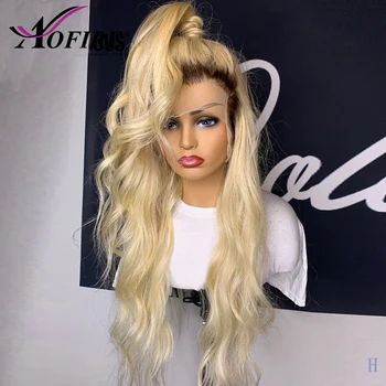 

613 Lace Front Wig Body Wave Ombre Human Hair Wig 13x6 Transparent Lace Honey Blonde Brown Lace Front Human Hair Wigs For Women