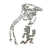 Large Etched Out Hatchet Man Charm Juggalo/Juggalette Necklace Pendant Stainless Steel Jewelry N Chain 4mm 24 In 1