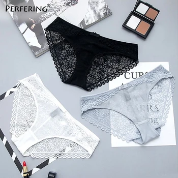 

3 Piece/Lot New Panties Woman Lace Sexy Underwear Briefs Women's Panties Tong Transparent Panty Girl Lady Female Lingerie