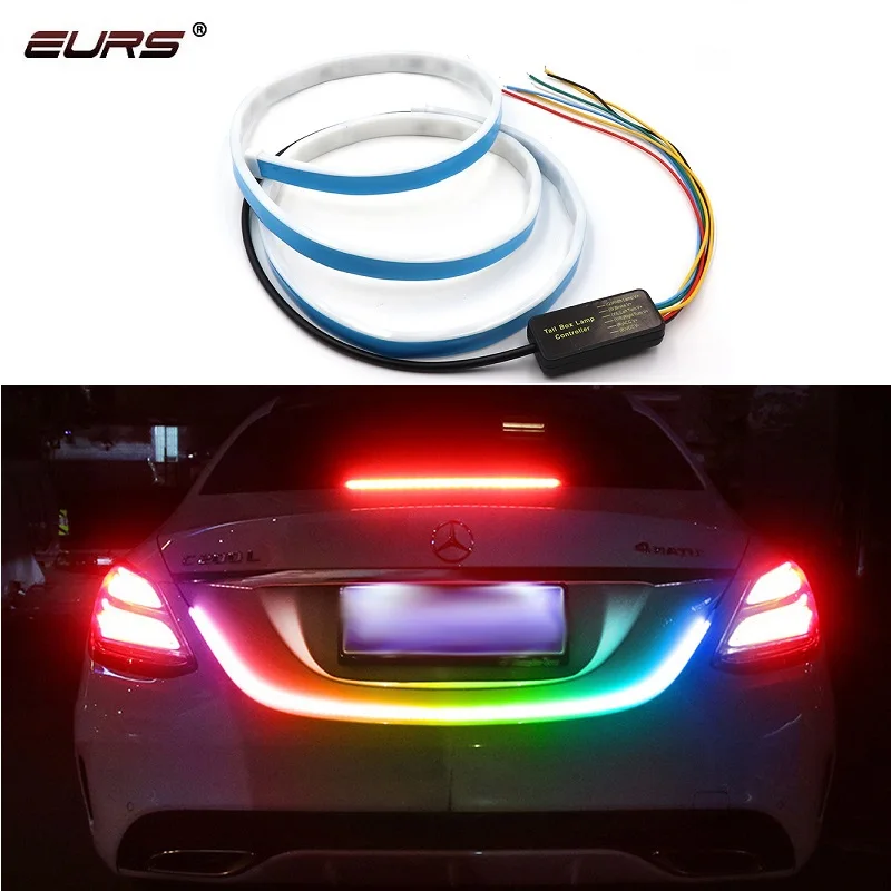 Стайлинг автомобиля EURS 120 см светодиодсветодиодный лента RGB светодиодные
