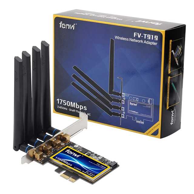 Fenvi T919 BCM94360 1750 Мбит/с PCIe беспроводной адаптер Handoff MacOS Hackintosh 802.11ac Dual Band 2,4/5 ГГц Bluetooth4.0 WiFi карта 6