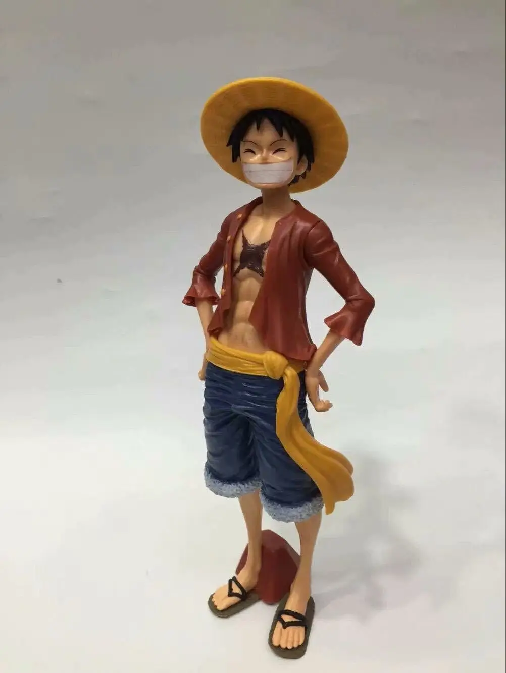 

Anime Peripheral One Piece Ros Face Transplant Luffy Straw Hat Boxed Garage Kit Model Ornaments