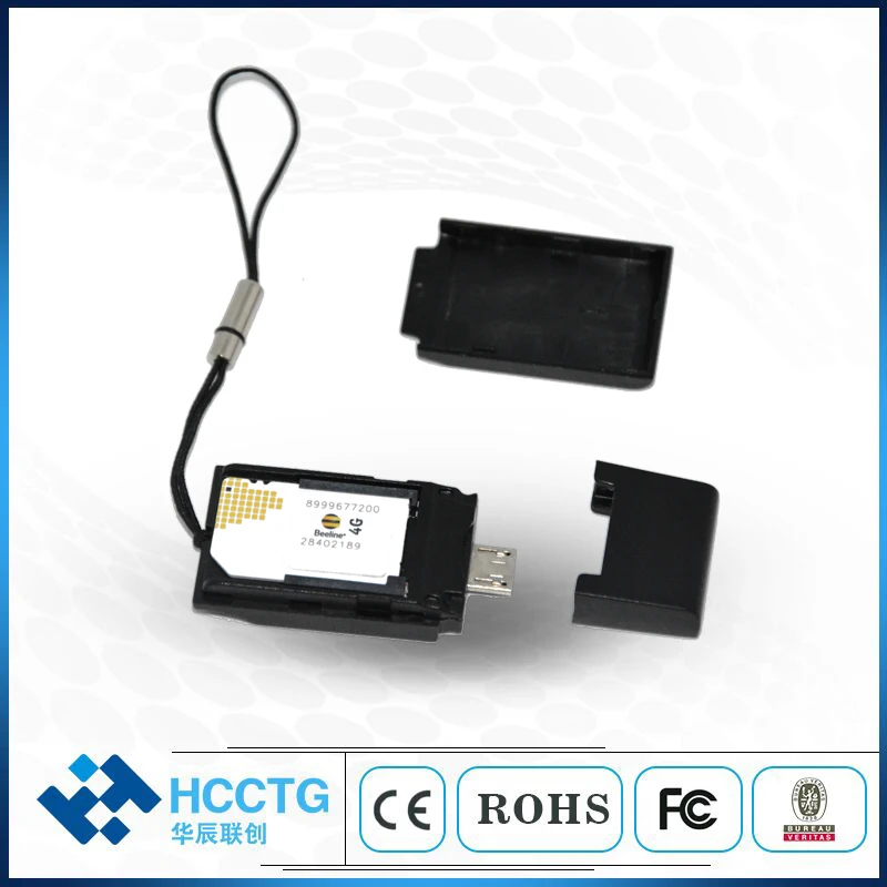 

Android SIM-sized Micro USB ISO7816 Smart Card Reader ACR39T-A3