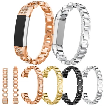 

8-shaped diamond-encrusted steel Band For Fitbit Alta HR smart watch Wrist band for Fitbit Alta Replacement Accessories Bracelet