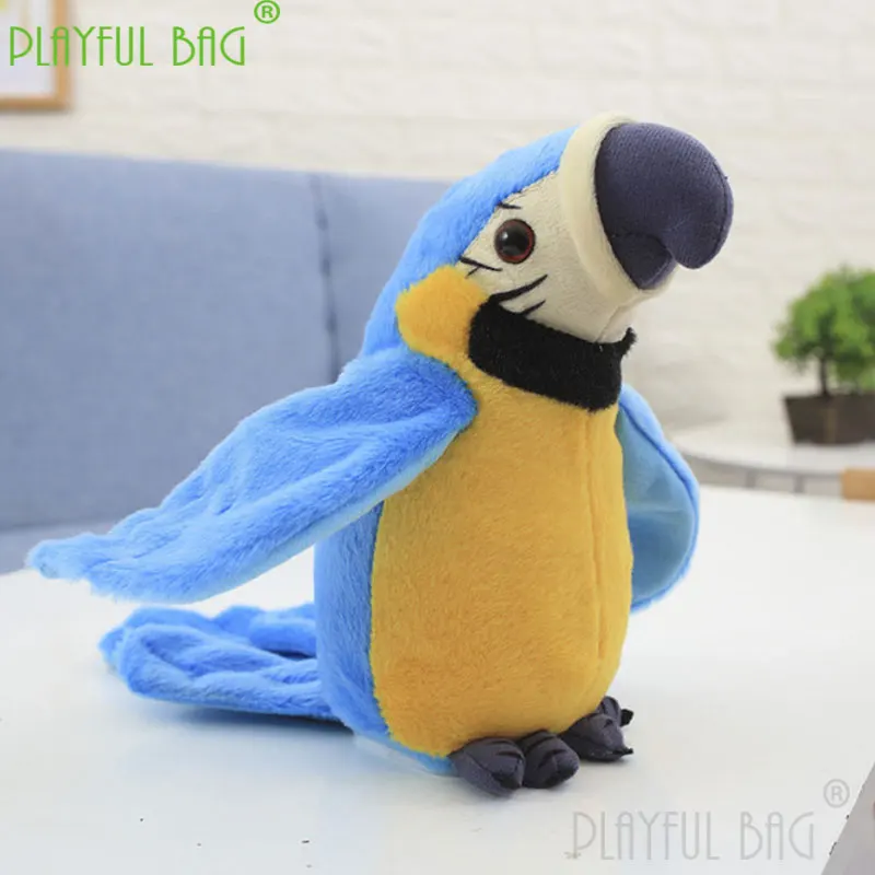 Christmas gifts for children puzzle fun action hand-made ornaments electric plush parrot recording talking and dancing vd59