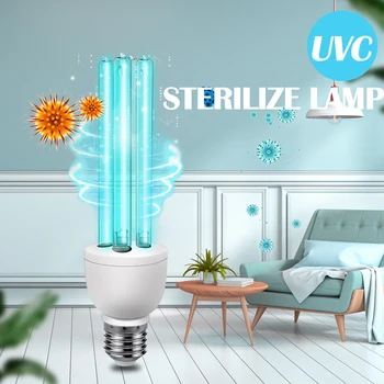 

Ozone UVC Sterilization Lamp 15W 25W E27 220V Quartz UV Sterilizer Germicidal Bactericidal Light Bulb Tube UV Sterilization Lamp