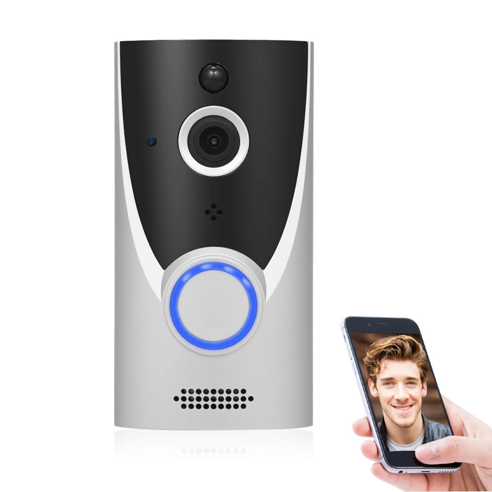 WiFi Video Doorbell 1080P HD Wireless Video Intercom Two-way Audio Home Security Camera Infrared IR Video Doorbell