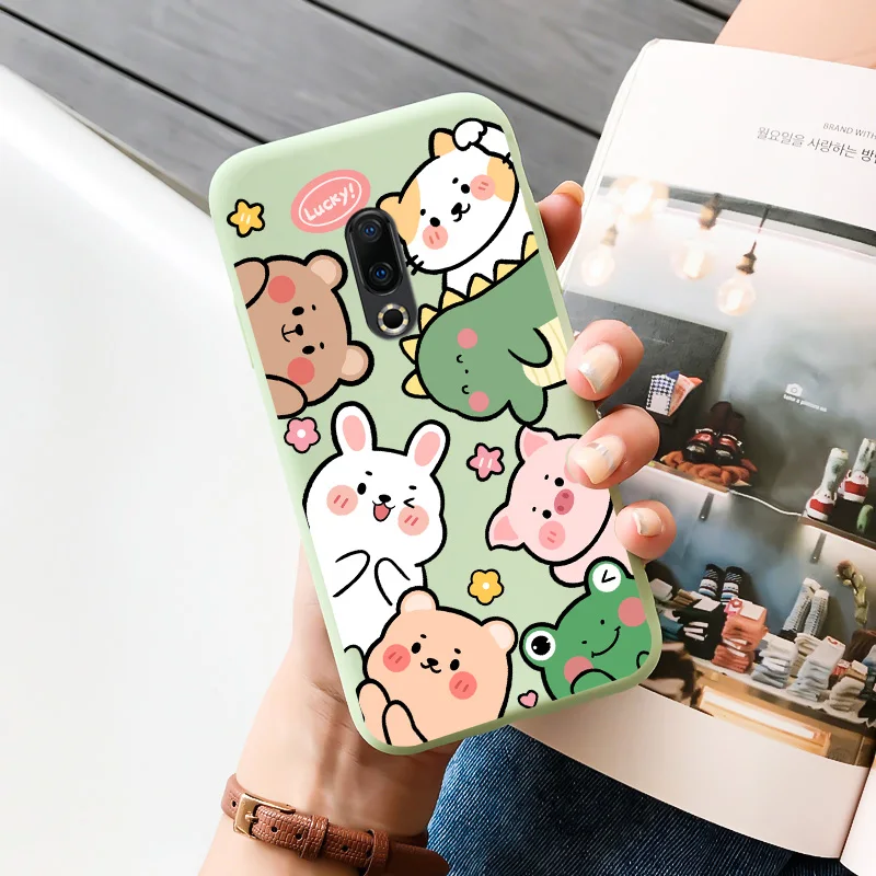 cases for meizu belt TPU Shell Black Soft For Meizu 16 Case Personality Tide Shell For Meizu 16 Plus Case Cartoon Cute Trend Shell For Meizu 16 Case meizu phone case with stones craft Cases For Meizu