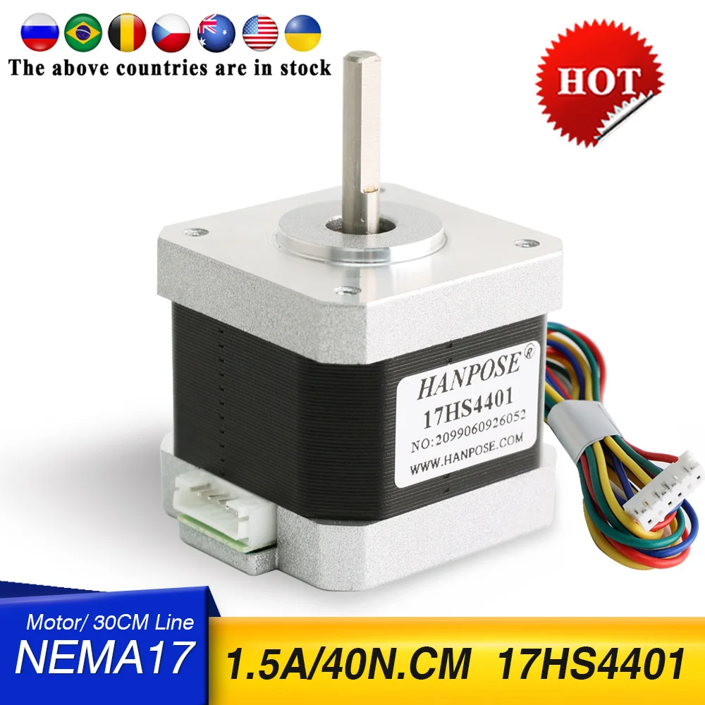 0.9 Degree Nema 17 Stepper Motor 36Ncm (51oz.in) 0.9A 4 - Foto 3
