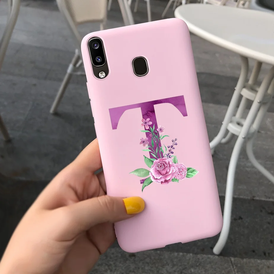 Cute Silicone Alphabet Design Phone Case - Soft Protective Bumper Cover