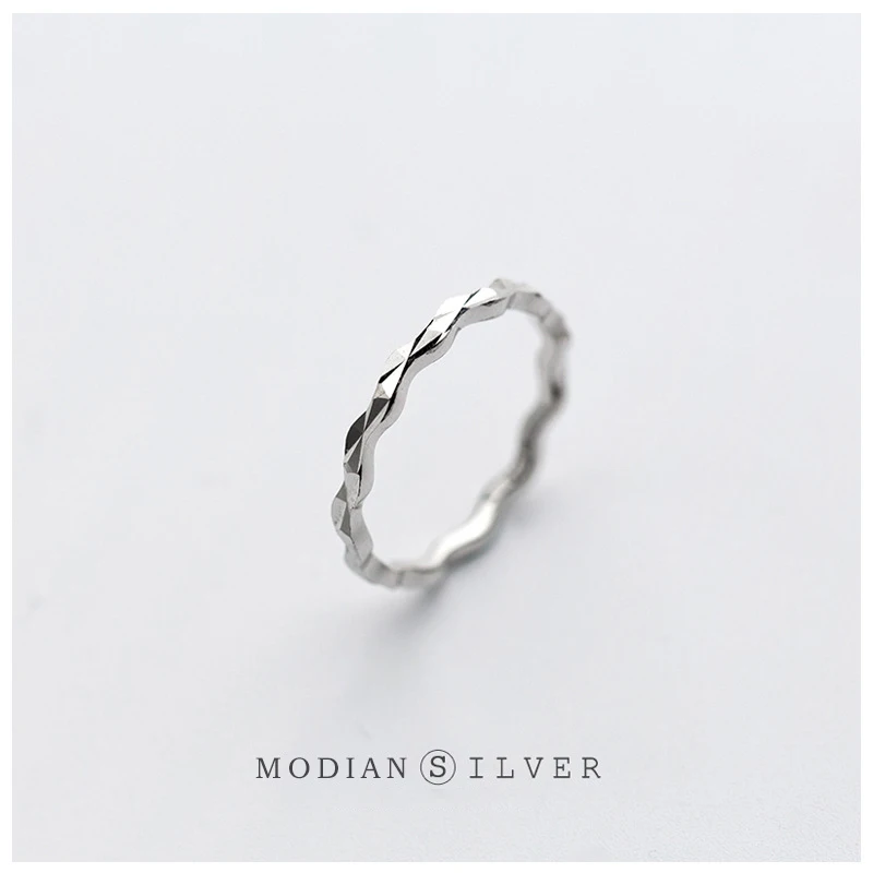 Modian новые открытые регулируемые стерлингового серебра 925 кольцо для женщин с