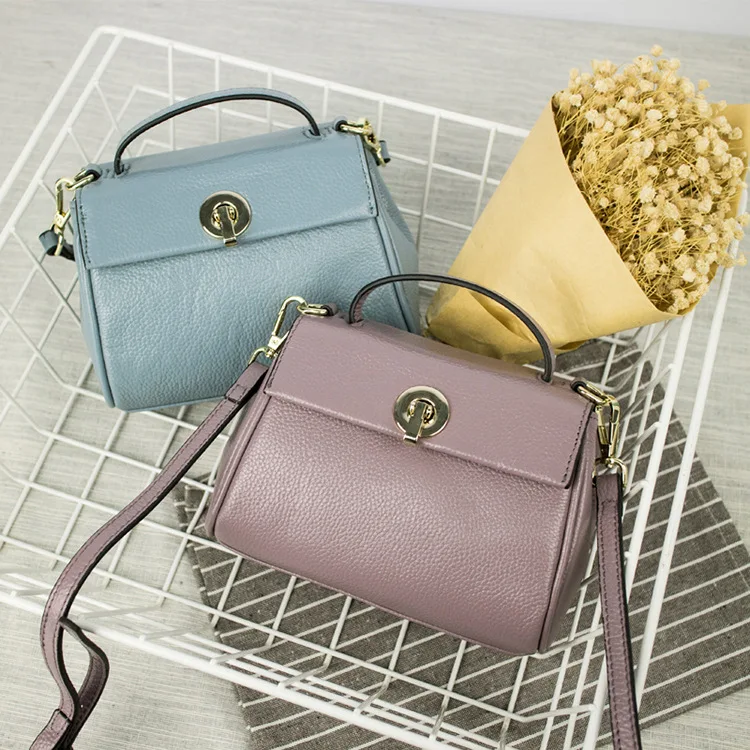 

New Women's Bag Fashion Head Leather Handbag Shoulder Leather Bag
