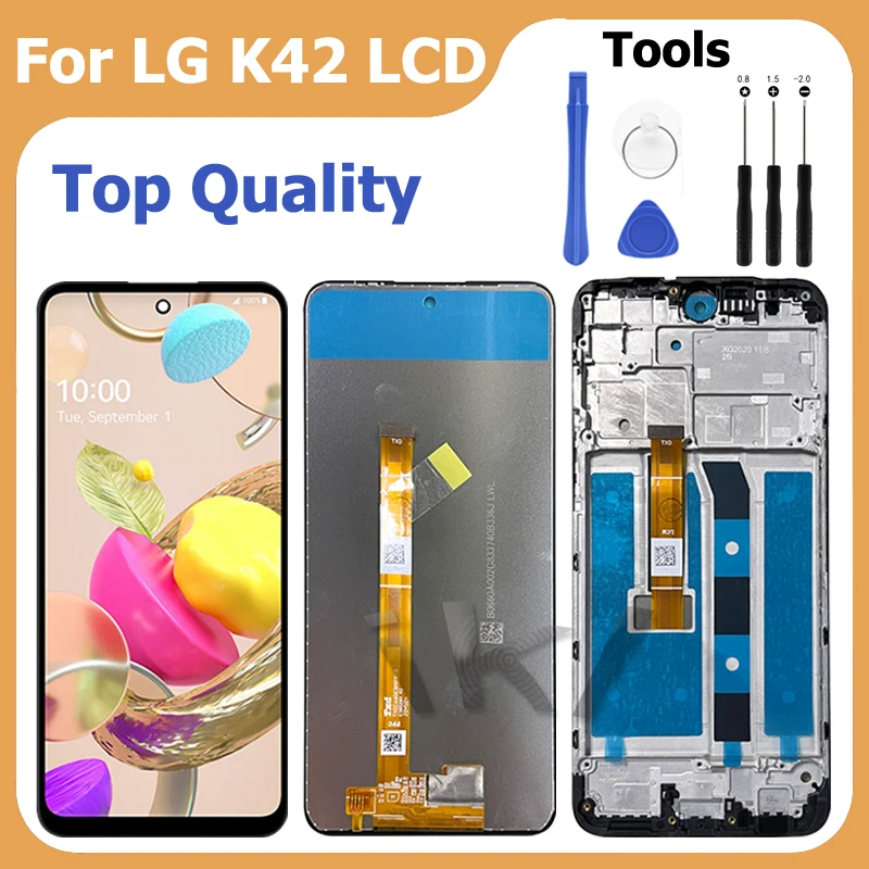

ЖК-дисплей 6,6 дюйма AAA + для LG K42 K420, сменный сенсорный экран, ремонт, дигитайзер в сборе с рамкой