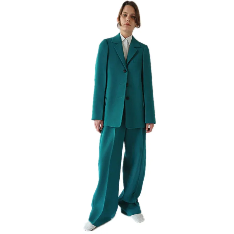 Turquoise Women's Business Suits Formal 
