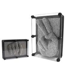 Развивающая игрушка маленький 3D металлический клон отпечатков пальцев 3-размерная булавка доска объявлений игрушка для скульптуры для детей и взрослых обучения подарок