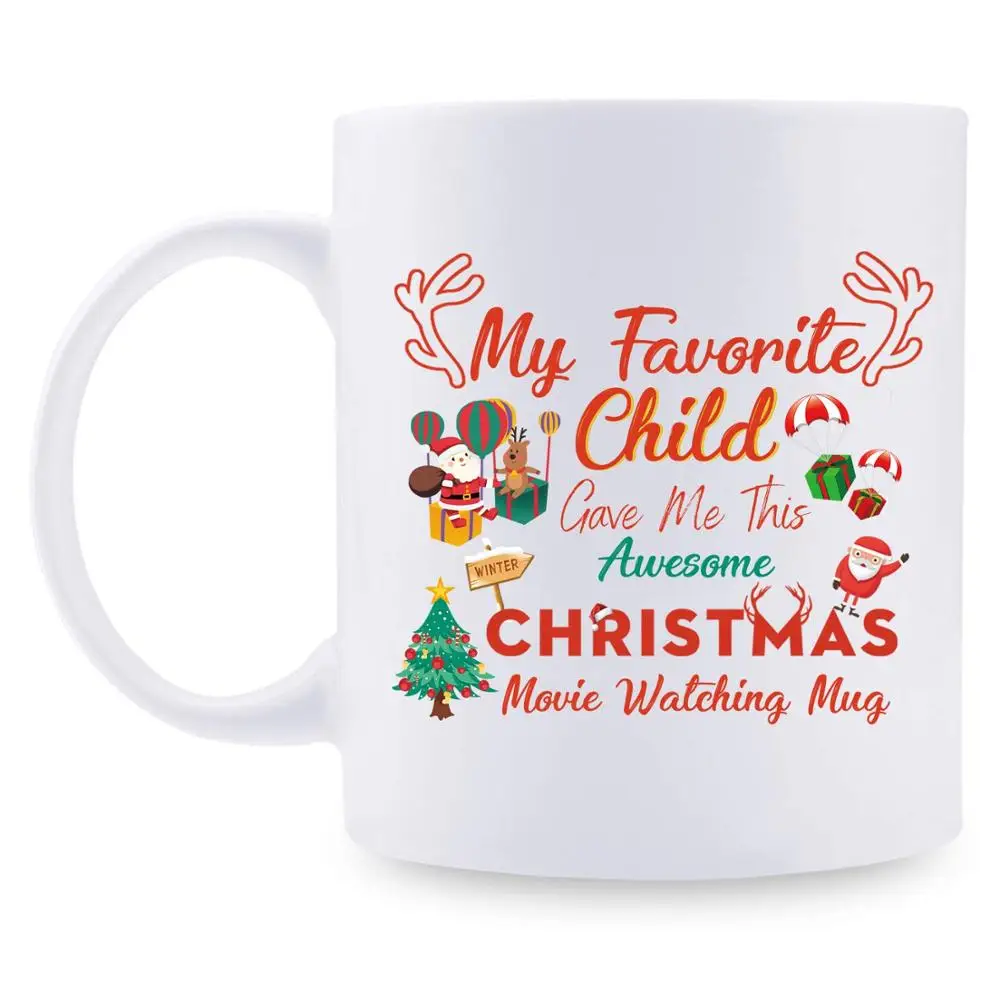 coffee mug Кружка для мамы-подарки на день рождения для мамы, для папы, Рождественская кружка для родителей, 11 унций Рождественская елка, вечерние кружки, праздник - Цвет: coffee mug
