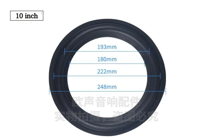 2 шт. динамик резиновая объемная подвеска край губка Ремонт Аксессуары для 4/5/6,5/8/10/обрамление динамика сабвуфер низкочастотный динамик - Цвет: 2pcs 10inch