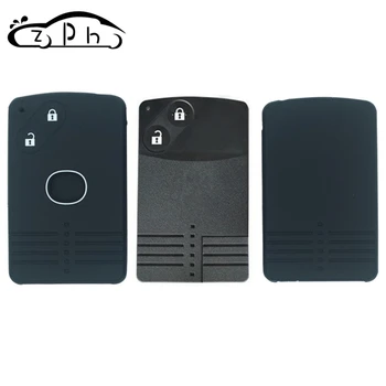 

2 Pcs Silicone Car Key Card Cover Shell for Mazda 3 5 6 8 M8 CX-7 CX-9 2 Buttons Smart Card Fob Case