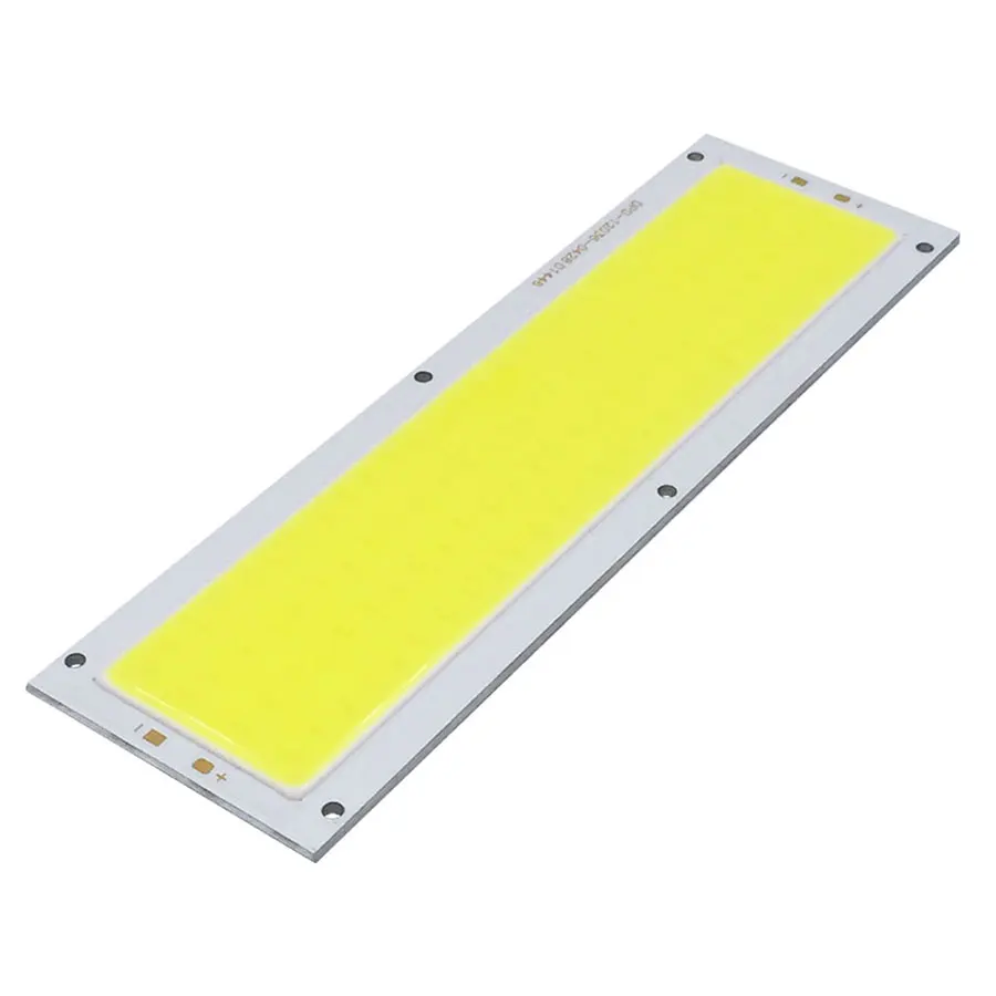 120x36mm 12V COB LED 광원 칩 12W 전구 DIY 12V 조명 따뜻한 자연 멋진 흰색 파란색 패널 램프 1000LM 방수