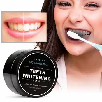 

30g Coconut Shells Activated Carbon Teeth Whitening Organic Natural Bamboo Charcoal Toothpaste Powder Wash Your Teeth White