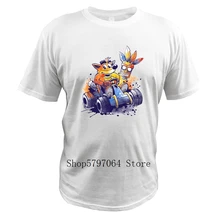 Crash Bandicoot camiseta de equipo de carreras de Héroe de la infancia Vintage 100% de algodón tamaño Digital 3XL imprimir Video juegos Camisetas