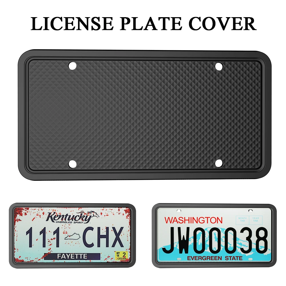 シリコーンナンバープレートフレーム傷のつきにくい防錆車のナンバーカバー幹部車のナンバープレートフレームナンバープレートホルダー米国 スマート アクセサリー Aliexpress