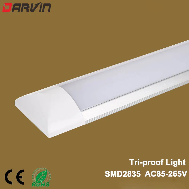10x High Lumen 4FT 1200mm LED Batten Tube Light Slim Wall Ceiling Mount Daylight 