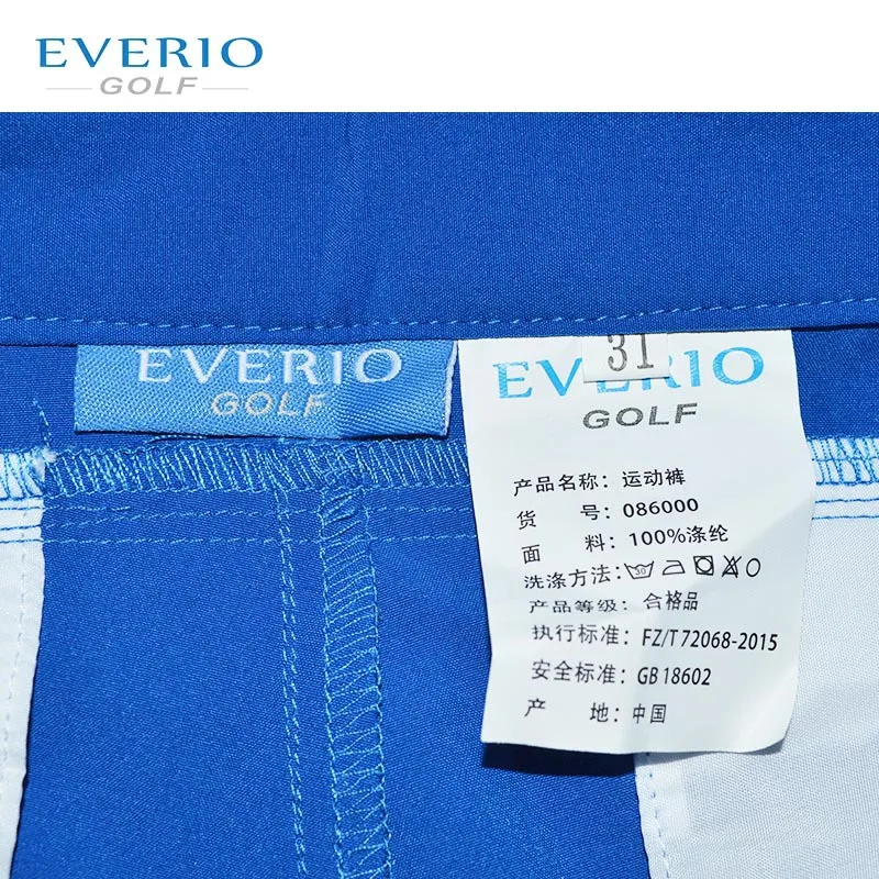 EVERIO высококачественные брюки для гольфа для мужчин Thin тонкая однотонная одежда повседневные спортивные Стрейчевые быстросохнущие прямые свободные шары штаны