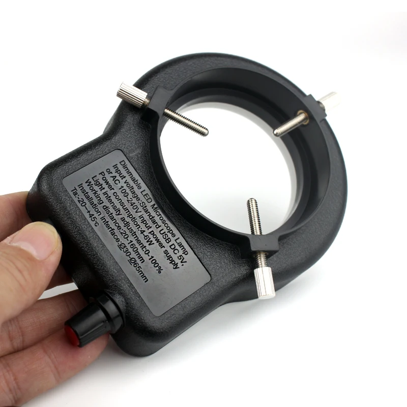 Microscope Lamp LED USB Output Adjustable DC 5V Shadowless Ring Light Iluminator Industry Stereo Microscope Industrial Camera