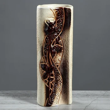 

Table vase "Rose", engobe painting, abstraction, decor, 30 cm 1130570