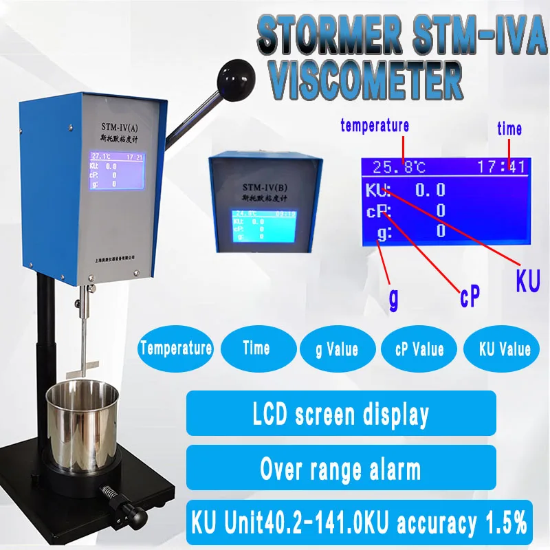 STM IV(A) Stormer Viscosity Meter Tester with Temperature Display
