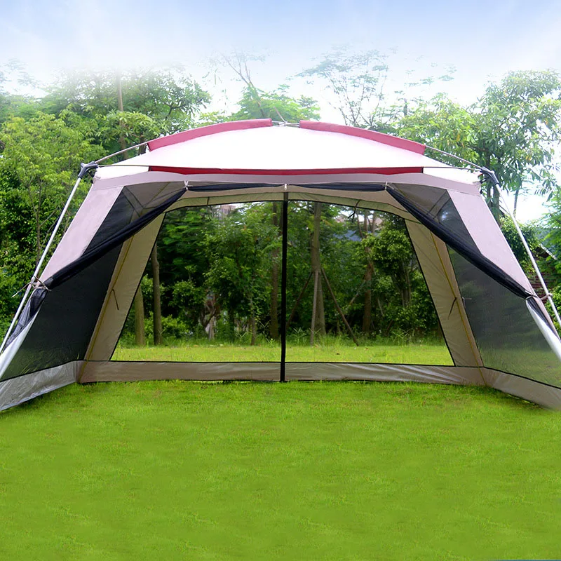 Alltel Ultralarge 5-8 Person 365*365*210CM Party Tent Large Gazebo Sun Shelter With Mosquito Net Barbecue Tent Carpas De Camping