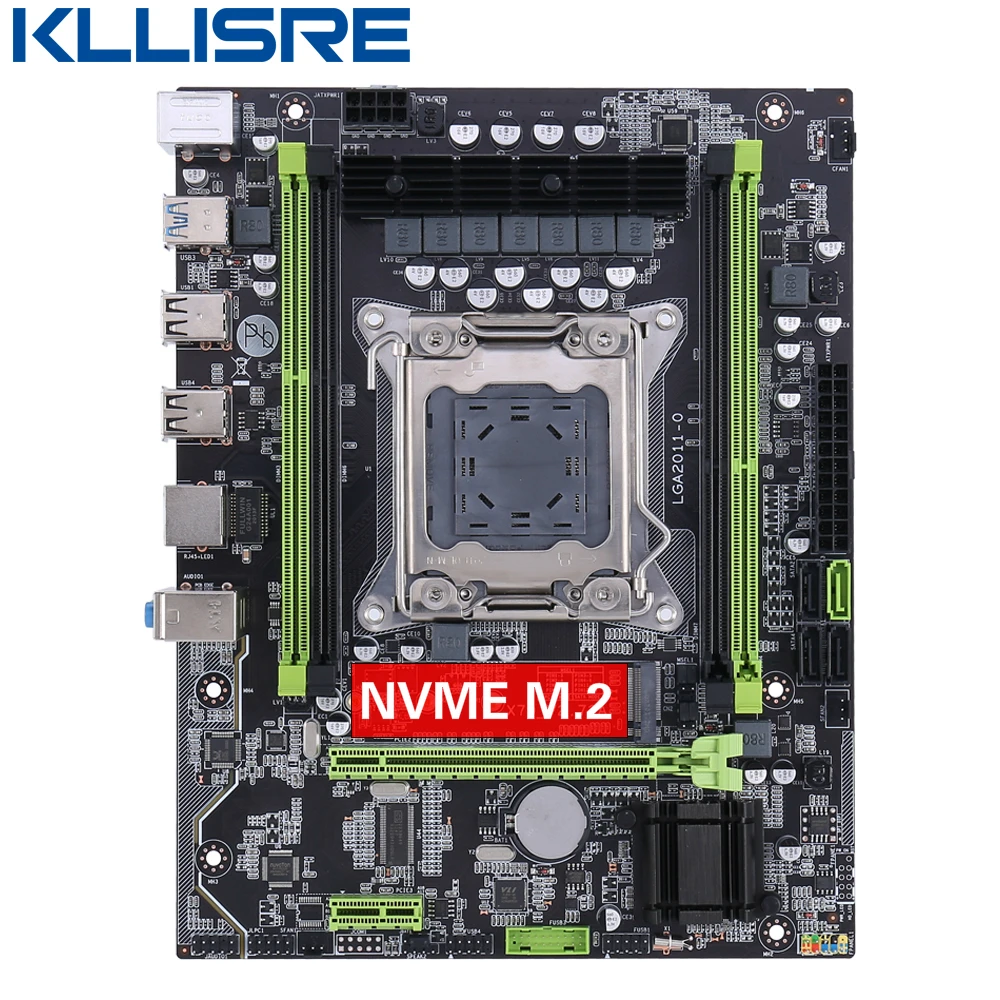 Kllisre X79 チップセットのマザーボード USB3.0 LGA2011 atx SATA3 pci-e nvme M.2 ssd サポート reg ecc メモリと xeon E5 プロセッサ Kllisre X79 チップセットのマザーボード USB3.0 LGA2011 atx SATA3 pci-e nvme M.2 ssd サポート reg ecc メモリと xeon E5 プロセッサ