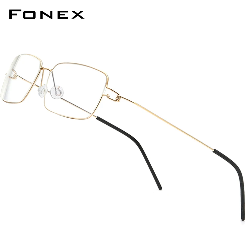 FONEX Титан сплав оправа для очков Для мужчин женщин по рецепту очки близорукости