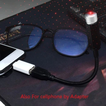 

Portable LED USB Star Projector Light Car Roof Home Bedroom Adjustable Atmosphere Effect Decorative Night Lamp