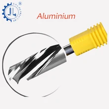 JIALING 1PC A + une flûte en aluminium coupe outils étape cnc fraises/fraise en bout pour l'aluminium