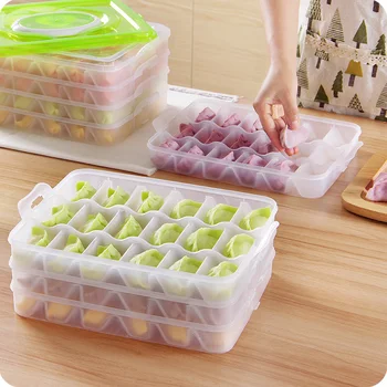

4 layers-5 layers Portable Dumpling storage Box refrigerator Fresh Keeping Container Holder Organizer kitchen accessories