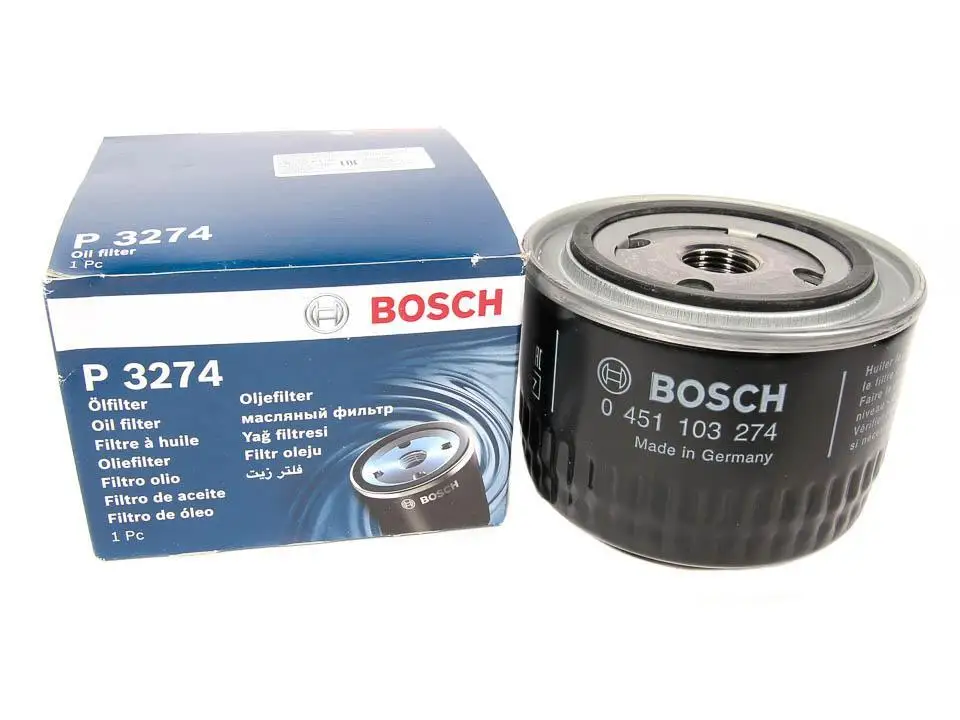 Фильтр масляный BOSCH 0451103274 P3274 (ВАЗ LADA 2101-2115 Приора Калина Гранта Веста X-Ray) |