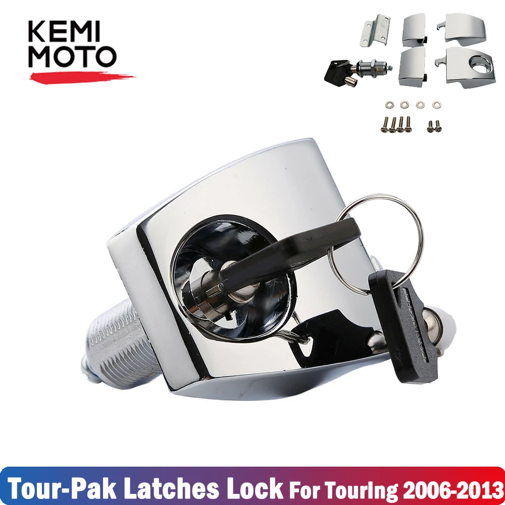 

Motorcycle Tour Pak Trunk Latches Lock For Touring Electra Glide Road King Street Glide Trike Ultra Luggage 2006 - 2013