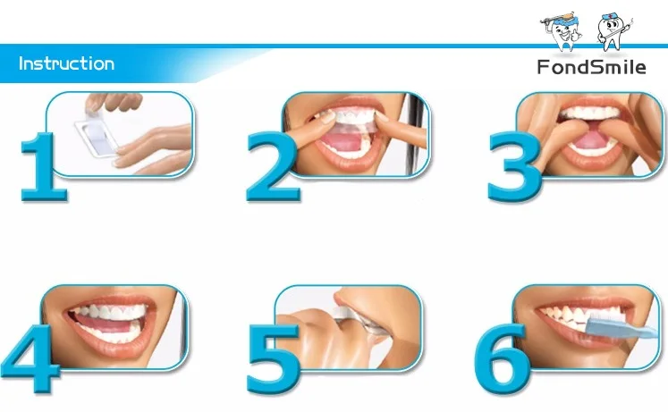 FDA&CE Approved Best No Sensitive Bleaching Gel Advanced Teeth Whitening Strips